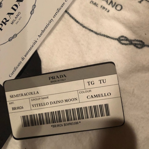 Prada moon purse BR0826 Vitelli Daino Moon camellio one owner- purse- - Picture 5 of 10